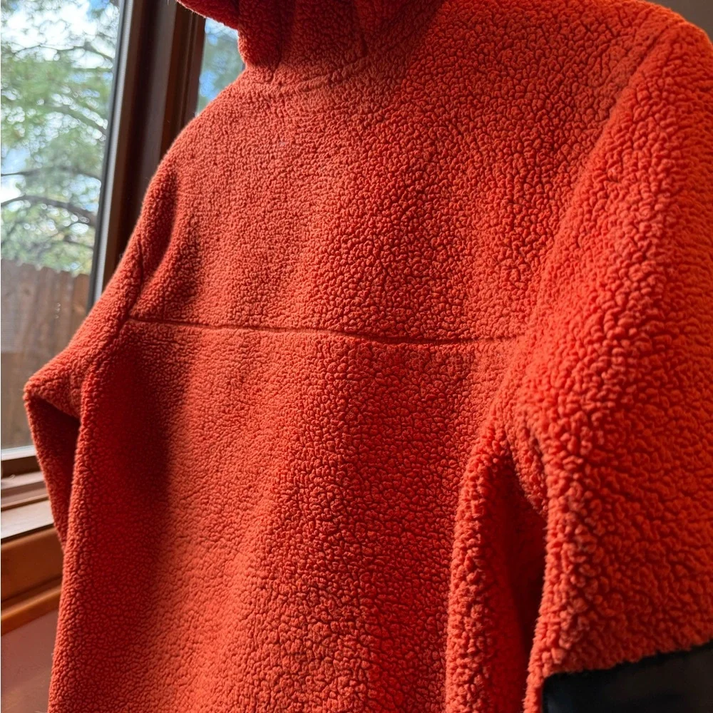 The North Face Red Sherpa Half-Zip Hoodie